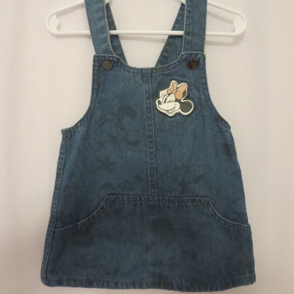 Vintage Disney Overall Minnie Mouse Dress - Picture 1 of 8